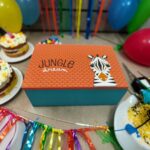 Παιδικό Ξύλινο Κουτί με Σχέδιο Ζέβρα