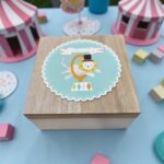 Παιδικό Ξύλινο Κουτί με Σχέδιο Τσίρκο